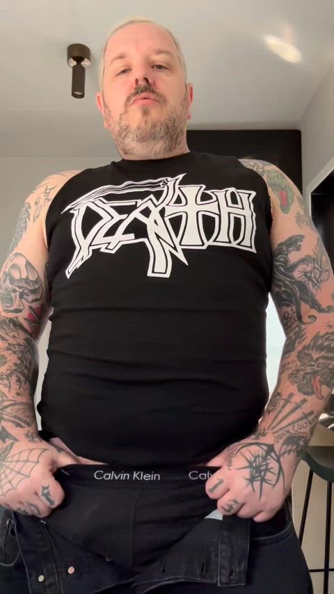 amateur bear big dick daddy goth muscles tattooed thick thick cock clip