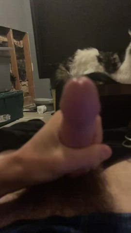 First attempt at SLOW-MO video of my cock being drained!!