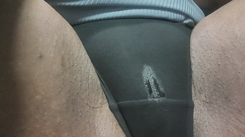 Wet Stickiness Leaking through my Panties