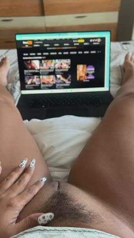 Wanna watch porn with me? Just uploaded a full video to my OF from my POV as I cum