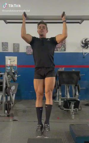 Gay Gym Jock Shorts Tease Teasing TikTok Workout clip