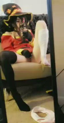 Clothed Cosplay Masturbating Solo clip