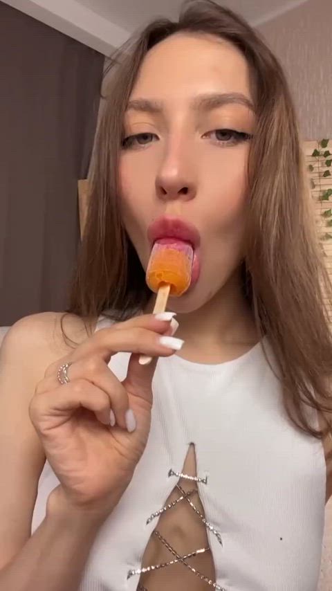 Wanna lick something warmer, could you help me?