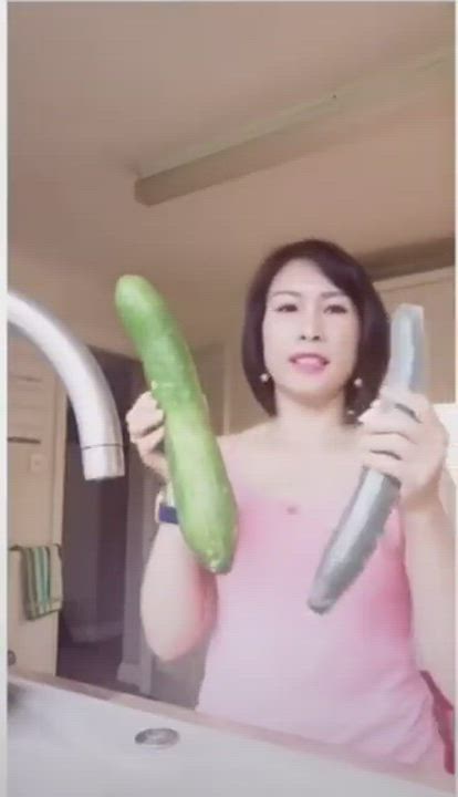 Washing a Cucumber