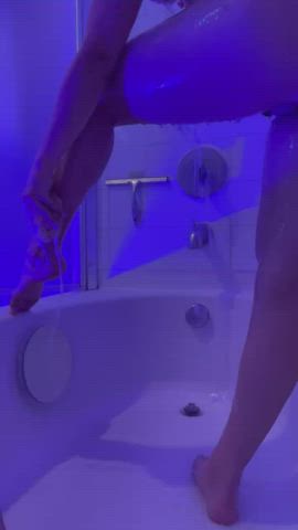 legs shower slow motion soapy wet pussy clip