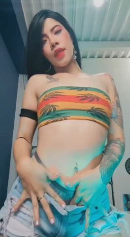 ass camgirl dancing latina lingerie skinny tattoo teen white girl clip