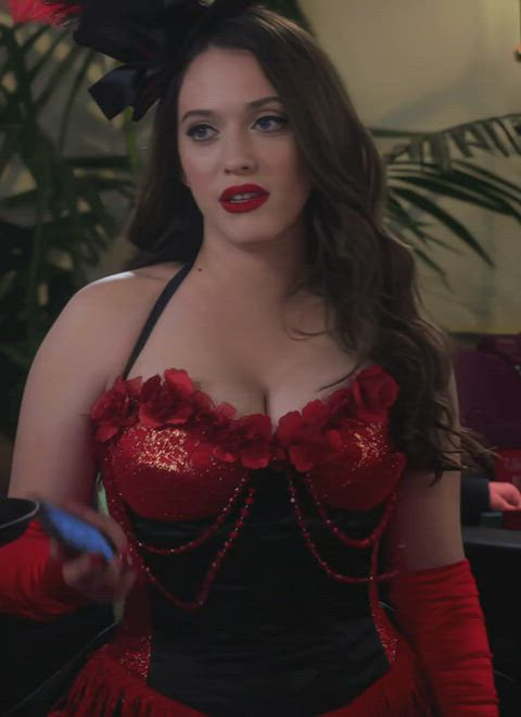 Kat Dennings Dressed As An Old West Prostitute.