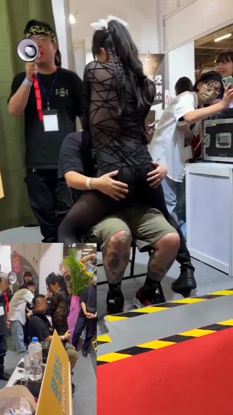 Taiwanese porn star meeting her fans