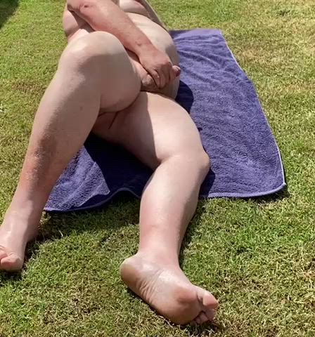 chubby male masturbation outdoor clip