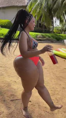 African Ass Big Ass Bikini Ebony clip
