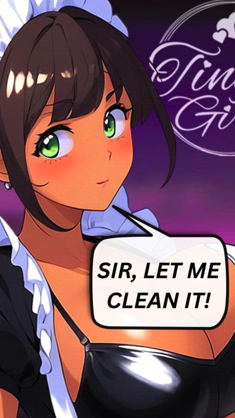 asmr animation anime cleaning ecchi hentai latina maid submissive clip