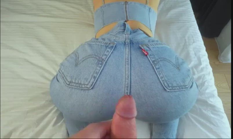 ass babe cum cum on ass cumshot homemade jeans clip