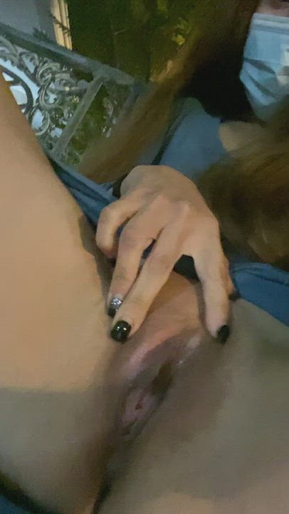 Being a good girl and playing with my pussy instead of smoking