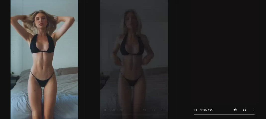 bikini blonde busty compilation fit split screen porn clip