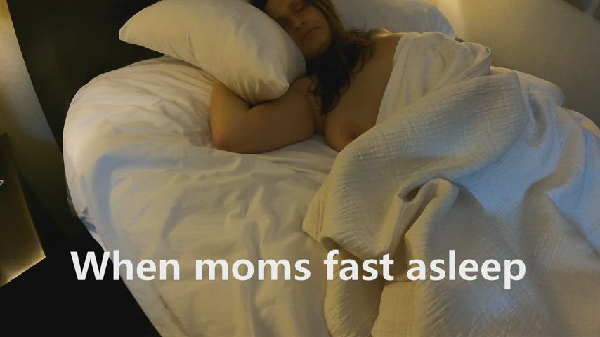 What would you do if you caught mommy sleeping like this?