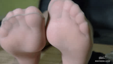 Feet Foot Foot Fetish Foot Worship Nylons Soles Stockings Teasing Toes clip