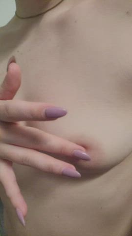 Playing with my nipples 💋💋 GIF by irislilajean