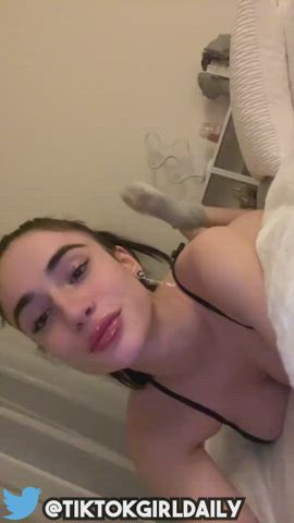 18 Years Old Amateur Cute Dancing Lips OnlyFans Teen TikTok Porn GIF by tiktoksluts