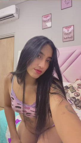 Bed Sex Daddy Knee High Socks Latina Long Hair Selfie Step-Daughter Teen clip