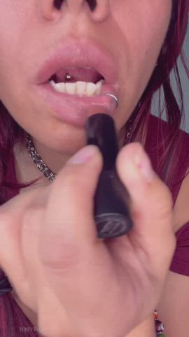 latina lips lipstick lipstick fetish clip