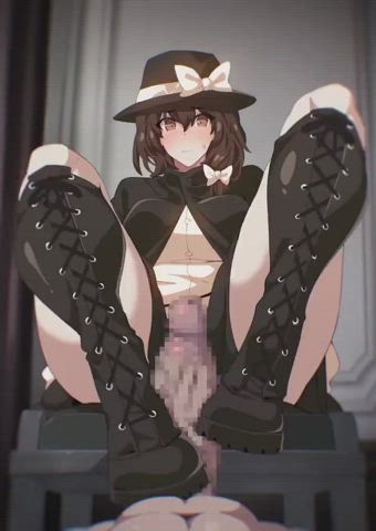 Boots Foot Fetish Footjob Hentai clip