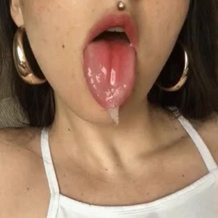 Dripping Saliva from Babe's Mouth 11