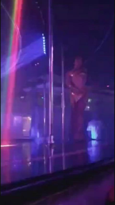 blue dancing pole dance strip stripper striptease clip