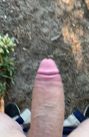 Always feels great to blow my load outdoors