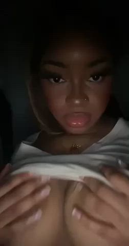 booty ebony exposed teen tits titty drop clip