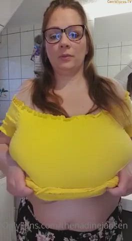Nadine Jansen Yellow Shirt by PornPica