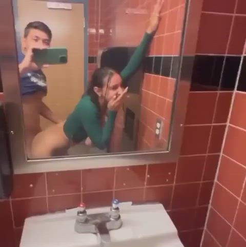 bathroom fucked mirror clip