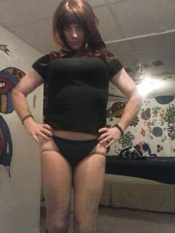 crossdressing sissy solo clip