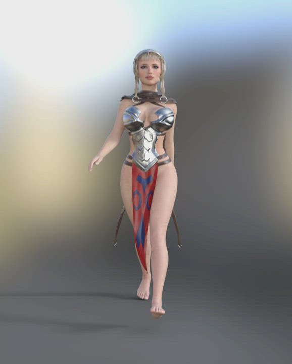 3D Animation Nude Raven clip