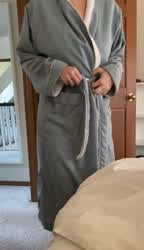 My wife hidden in the robe -OC