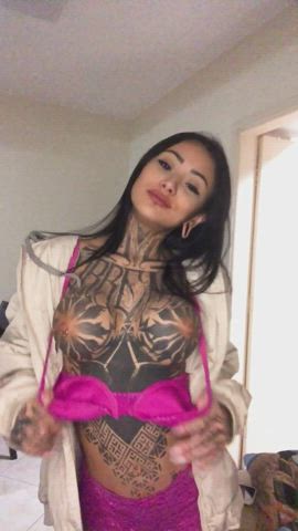 big tits nipples tattoo legal-teens clip