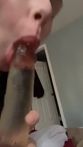 american blowjob dildo sucking suction dildo white girl clip