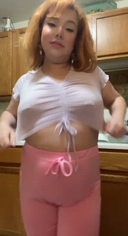 ass bbw chubby dancing flashing tits clip