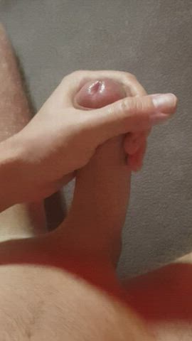 Edging and leaking precum