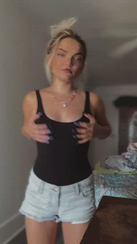 blonde extra small petite small tits clip