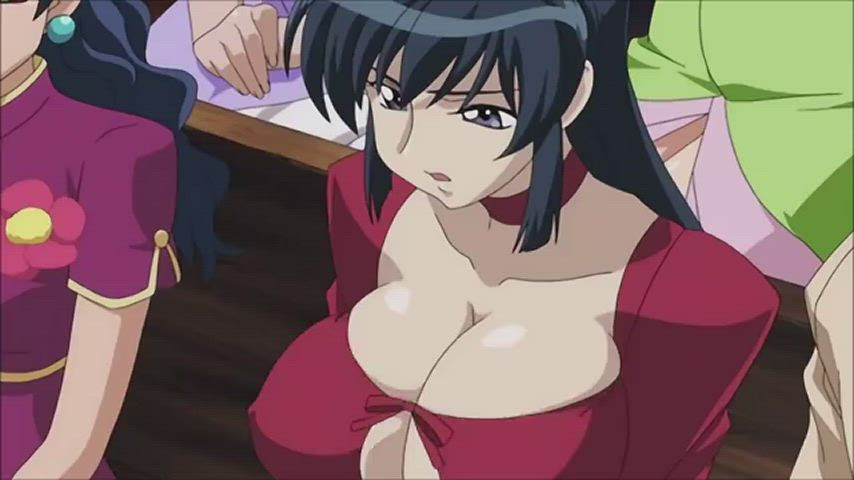 anime big tits jiggling object insertion clip