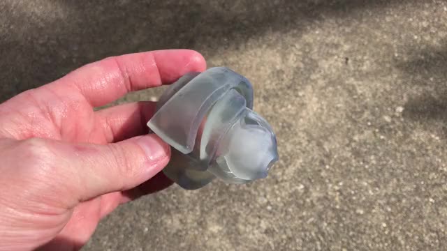 Another day, another SLA printed chastity prototype.