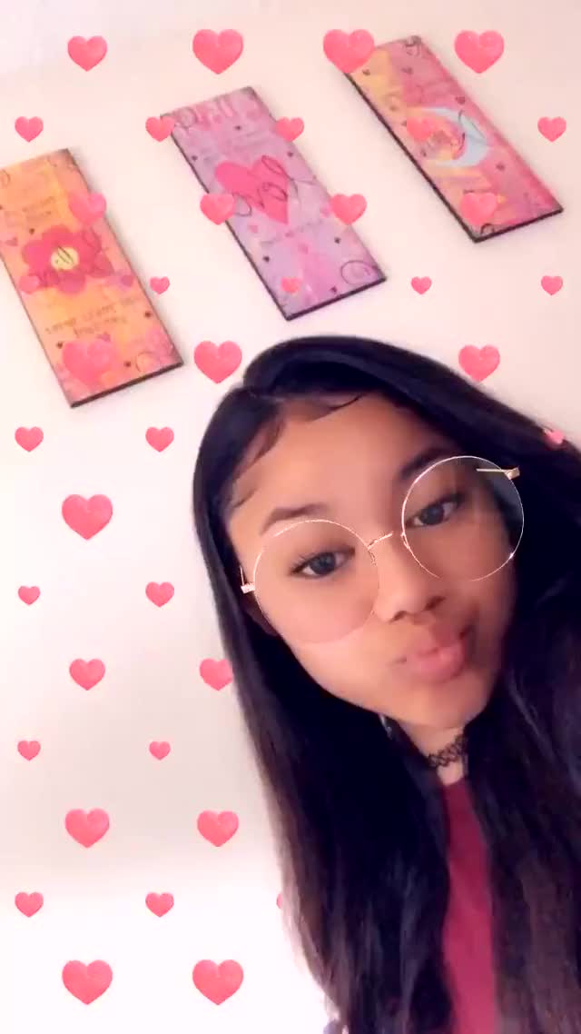 mia - this is cute or whateva ? (although i hate the bounce effect on snapchat)