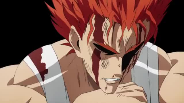 Garou is angered at the fact that he is being attacked after being severely injured