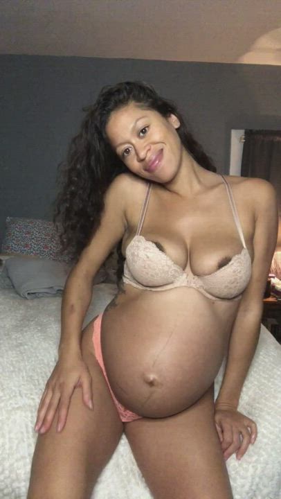 Do you like the way my petite very pregnant body moves for you?