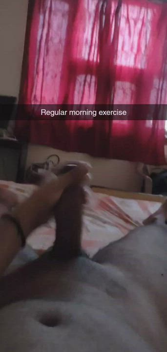 Regular morning exercise.