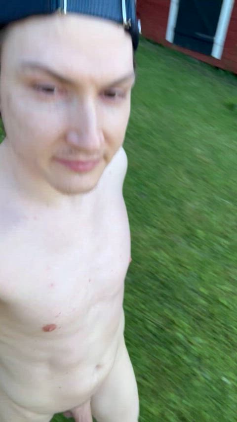 cock solo outdoor exhibitionist clip