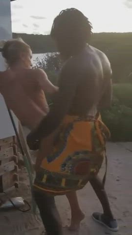 cuckold interracial milf sharing standing doggy swingers clip