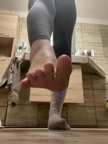 feet feet fetish leggings socks softcore soles teasing teen toes clip