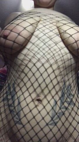 boobs fishnet nipples clip