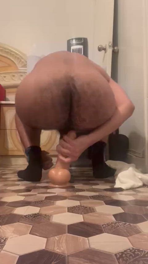 [Vid 2 of 3] Riding my THICC dildo for the 1st time